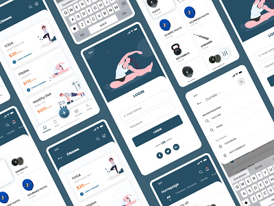 Gym and youga work out daily challenge app ui app app design apple fitness fitness app fitness app ui gym gym app gym website ios ios app ios app design ui ui ux ui design uidesign uiux yoga yoga app yoga app ui
