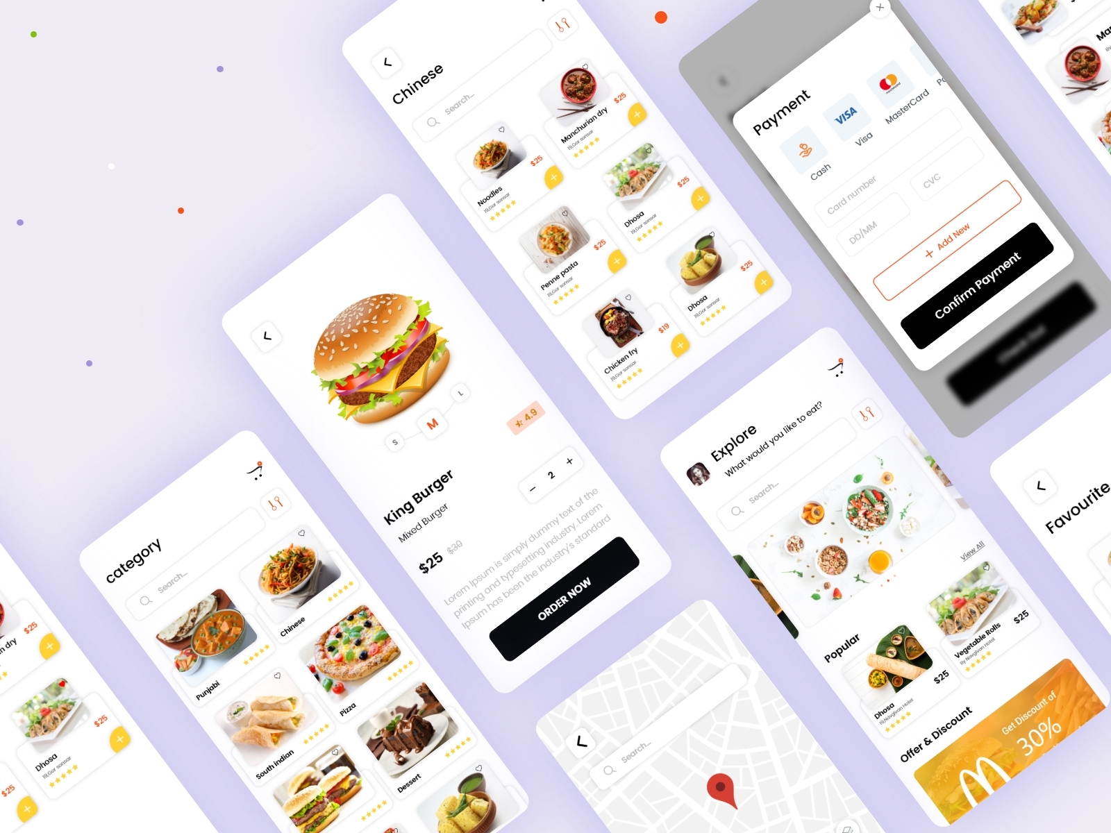 Food delivery app ui design by Alam on Dribbble