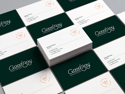 Good Boy Coffee Roasters - Business Cards branding business card design