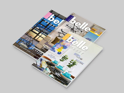 Belle Property Magazine Covers art design interior magazine magazine cover magazine design print property publication styling