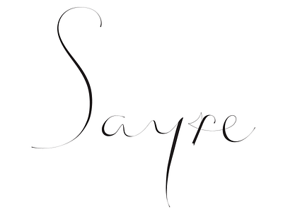 Sayre logo type branding lettering logo type