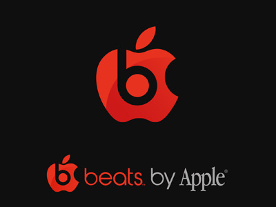 Beats By Apple Concept Logo apple beats beats audio beats by apple beats by dre identity logo logo design