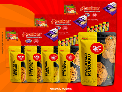 Foster Foods branding design illustration