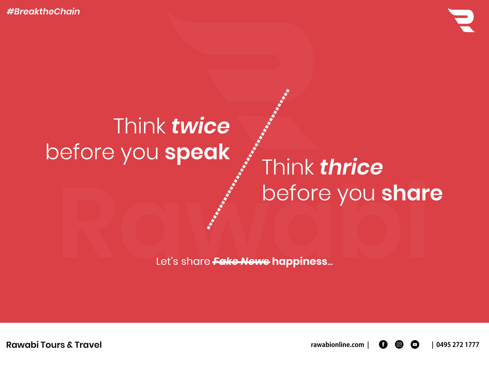 Think Twice Before You Speak Think Thrice Before You Share By Ijas Ahammed Pp On Dribbble