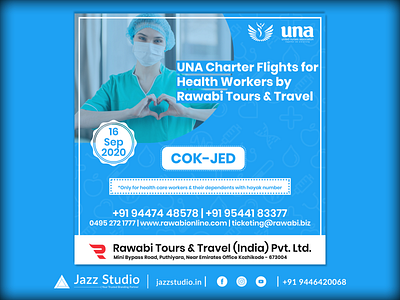 UNA Charter Flights From Cok-Jed by Rawabi