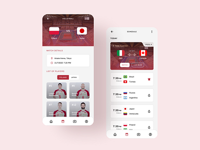 Olympics Mobile UI Concept