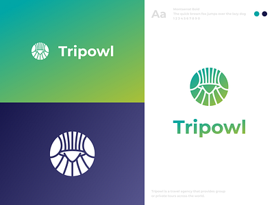 Tripowl - Travel Agency Logo