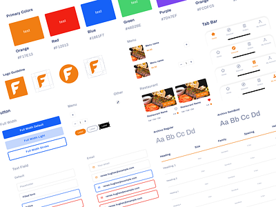 Food Delivery App UI Components & Guideline