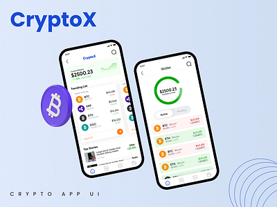 CryptoX - Crypto Trading App UI