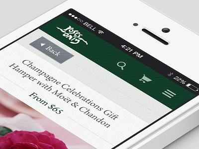 Roses Only Mobile Design