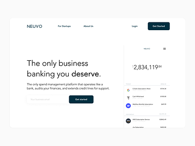 Fintech Landing Page