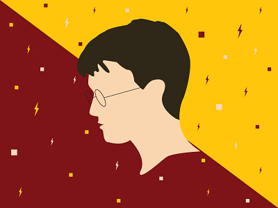 Harry Potter adobe illustration adobe illustrator boy colors design digital illustration fanart harry potter harrypotter illustration vector design