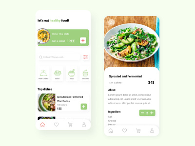 Food ordering mobile app design