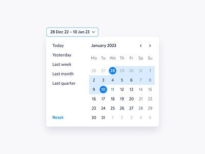 Date Range Picker Lightweight and Clean