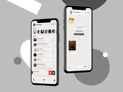 Concept WhatsApp in Mockup android app android app design android app development app design application concept design figma iphone 11 mockup iphone 11 pro iphone x mock up mockup whatappgroup.com whats new whatsapp whatsapp redesign whatsonyourhomescreen