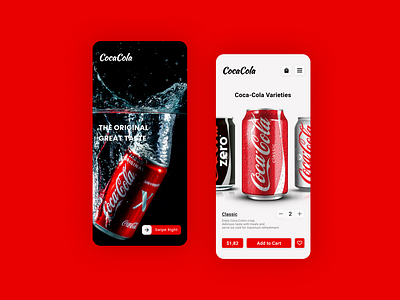 Coca Cola App Design