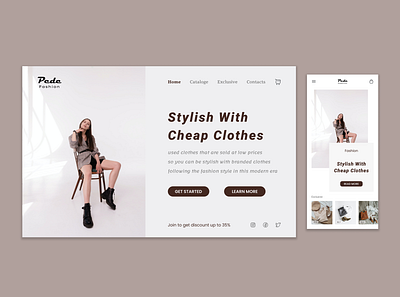 Pede Fashion Design on Project adobe xd android app android app design android app development app design application design fashion design illustration iphone 11 pro logo web design website design