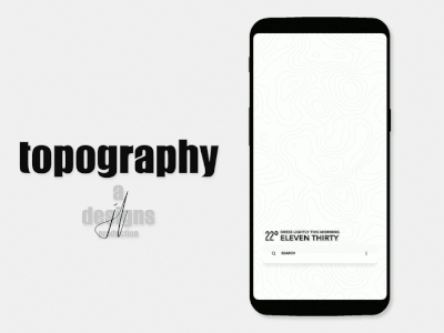 Topography android klwp live wallpaper ui ux