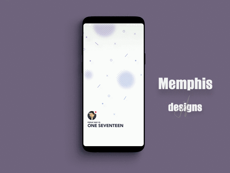 Memphis (Light) android klwp live wallpaper ui ux