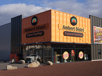 Ambert Distri branding design heating