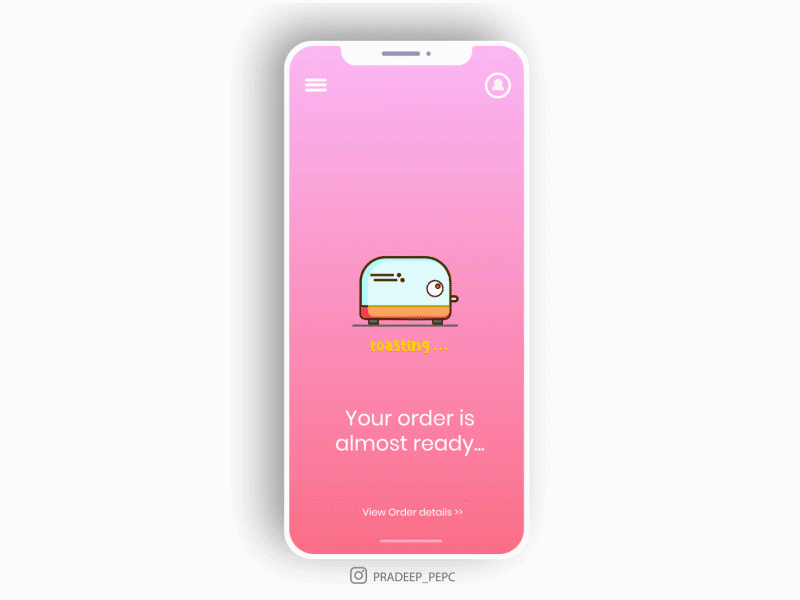 Delivery app design