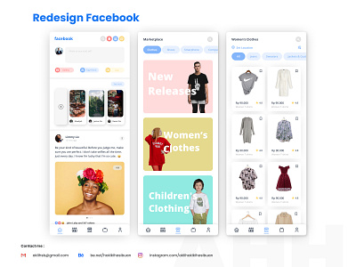 Redesign Facebook app design facebook redesign uidesign uxdesign