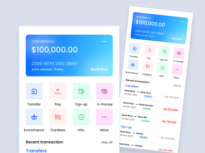 App - Banking Blue