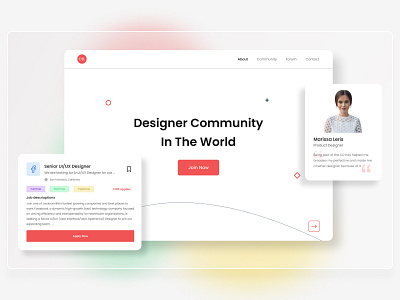Designer Community - Website clean community designercommunity designergroup elegant minimalist uidesign uiux webdesign
