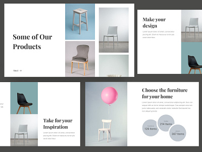 #Furniture - Minimalist Deck business clean deck furniture pitchdeck presentation slide whitespace