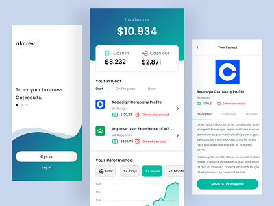 App - Freelance Management System app design clean freelance freelancer management mobile planner planner app task management time management uidesign uiux