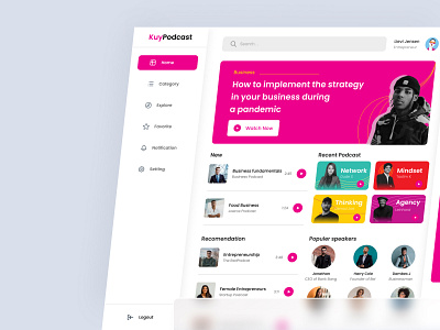 KuyPodcast - Podcast Dashboard