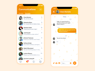 Messaging mobile app