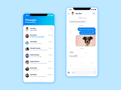Messaging mobile app