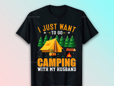 Camping T-Shirt Design branding bulk t shirt design bulk tshirt clothing colorful tshirt custom tshirt design design graphic design graphic tshirt hoodie illustration logo merchandise retro shirt trendy tshirt trendytshirt typography vector vintage