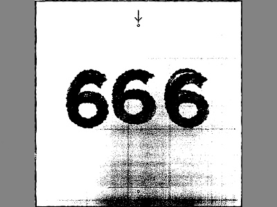 the number of the beast... 666 awesome devil grunge numbers photocopy texture