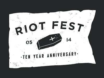 Riot Fest '14 Shirt Design apparel coffin design dirty fest flag riot riot fest shirt texture