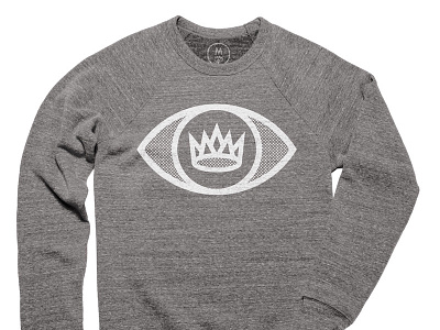 King's Eye Sweatshirt bureau clean cotton design eye icon illustration logo screenprint shirt simple sweatshirt