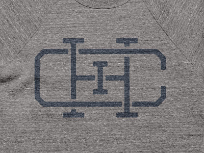 Chicago Monogram Tee chicago city design icon illustration industrial logo monogram shirt simple texture vintage