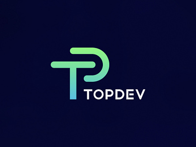 TopDev Logo Design branding design graphic design logo software logo td logo topdev