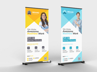 REALISTIC ROLLUP MOCKUP display exhibition mockups