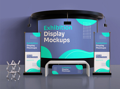 Exhibition Display Stand Kit Mockups mock ups