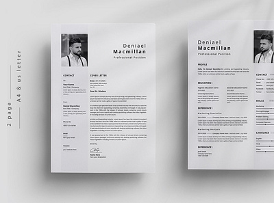 Professional CV/Resume cv cv design graphic design resume resume template