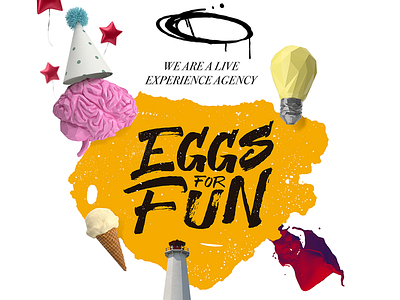 Eggs 4 Fun branding creation design digital graphic