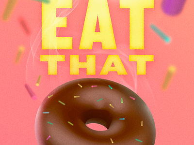donut color design digital grain graphic illustration texture type vector
