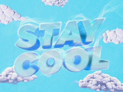 stay cool, guys... art direction color creation design digital grain graphic illustration texture type