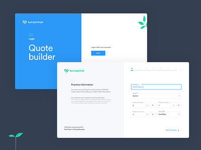 Quote Builder and Invoice Calculator Wizard clean form fintech fintech app form wizard invoice app invoice creator quote quote builder split screen stepped form wizard wizards