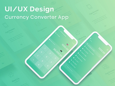 Currency Converter App app design ui ux