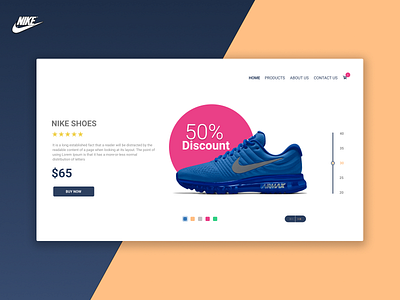 Shoe Display UI app design flat ui ux