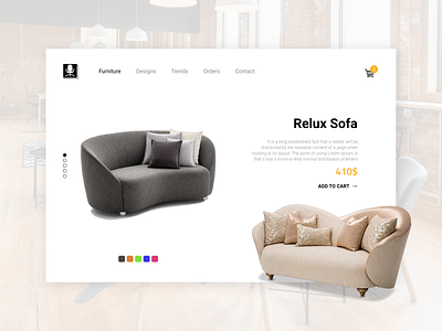 Furniture front page design