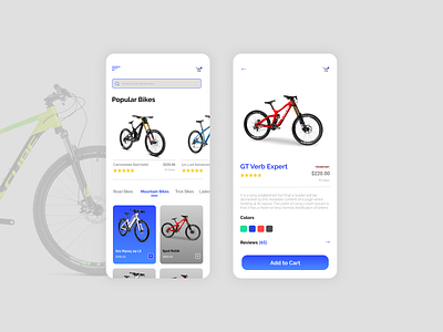 Bike Shop UI Design